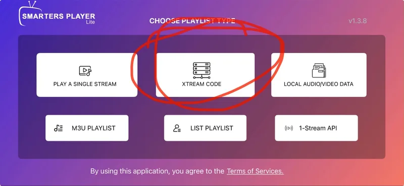Elegir XTREAM CODE